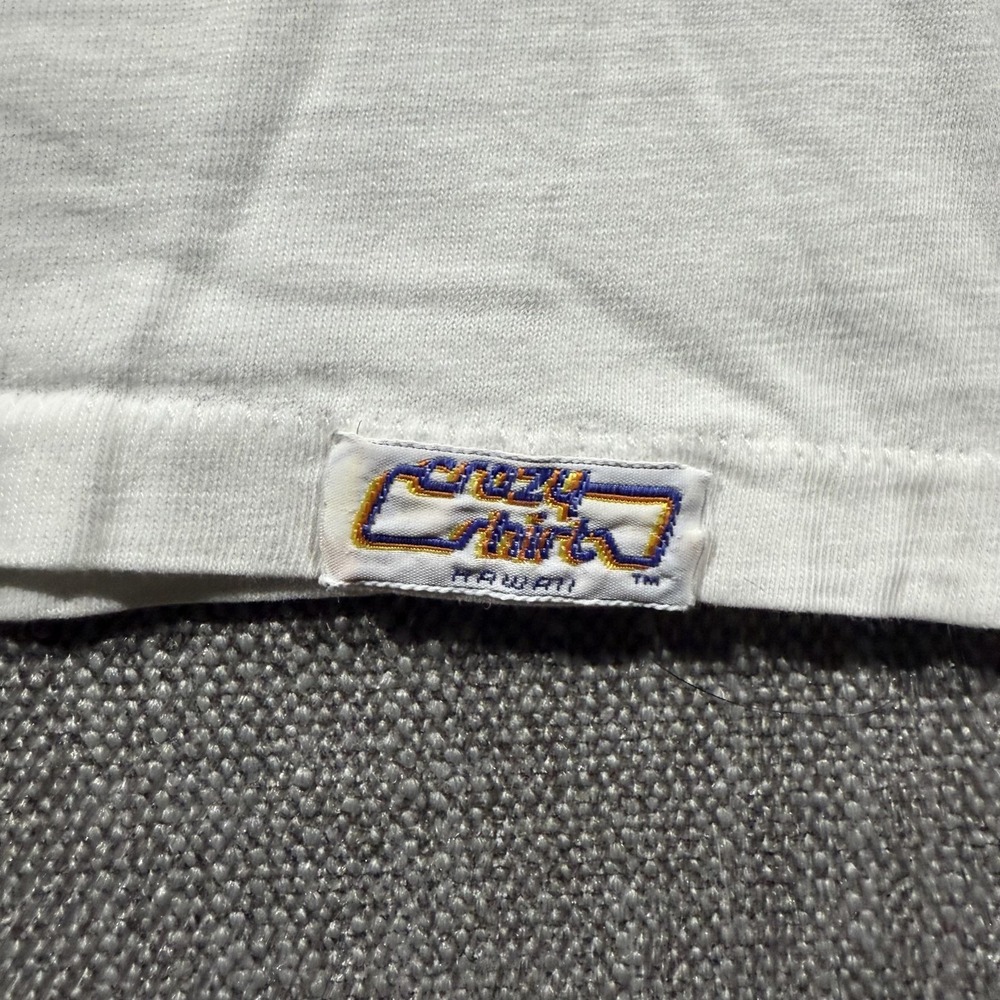 Vintage Crazy Shirts Shirt Mens Large White Huggo's Kailua Bay Hawaii 90s - Picture 8 of 9